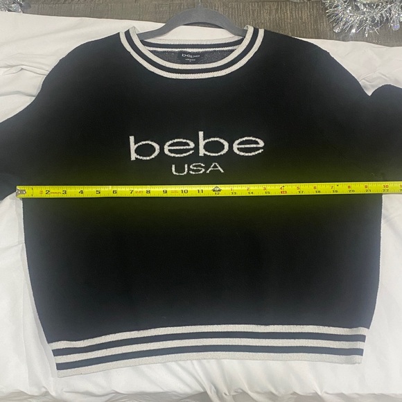 Bebe Varsity Crew Logo Sweater - Picture 5 of 6